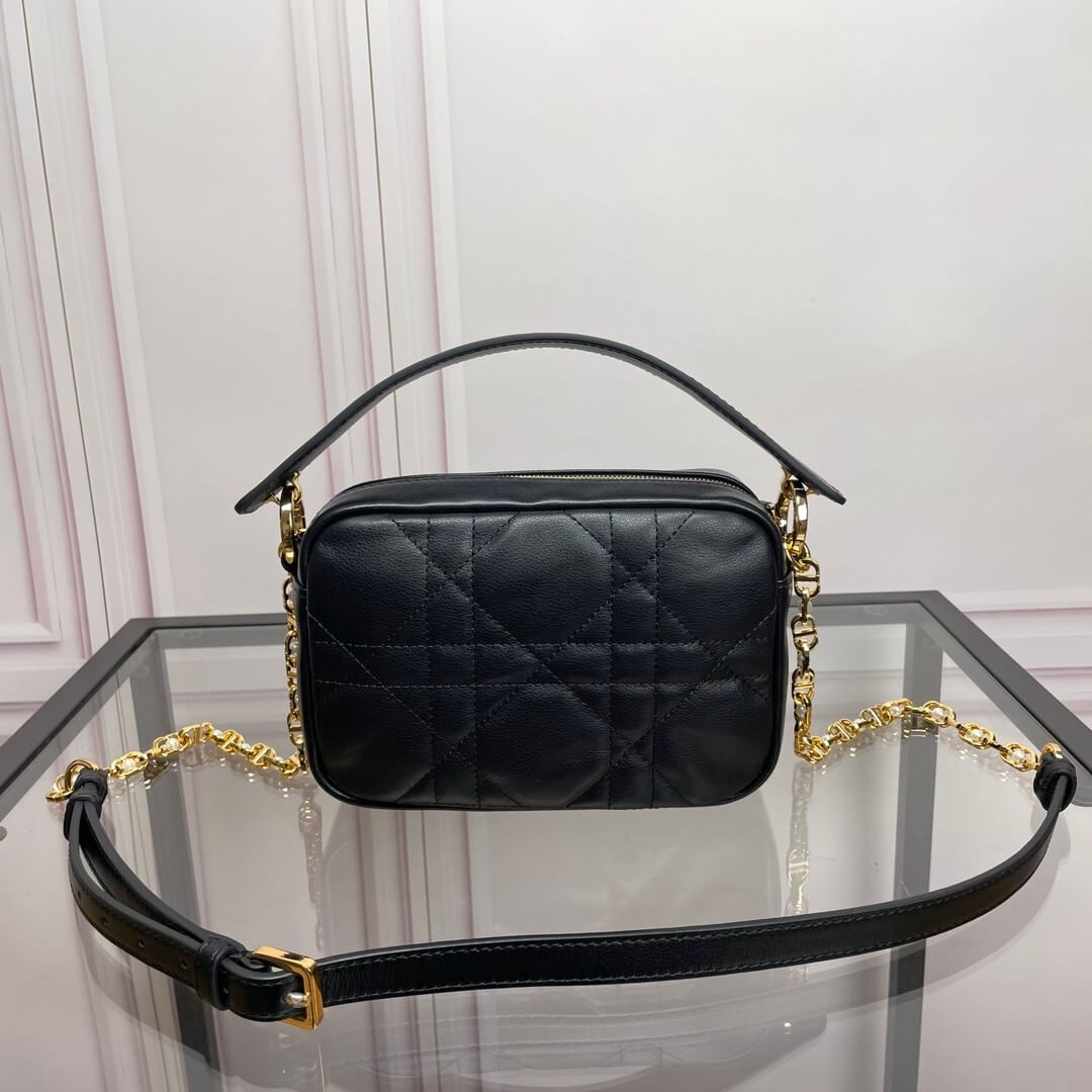 small D*or caro top handle camera bag