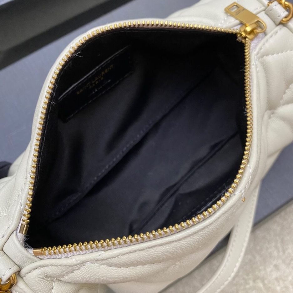 YSL SADE MINI TUBE BAG IN QUILTED LAMBSKIN