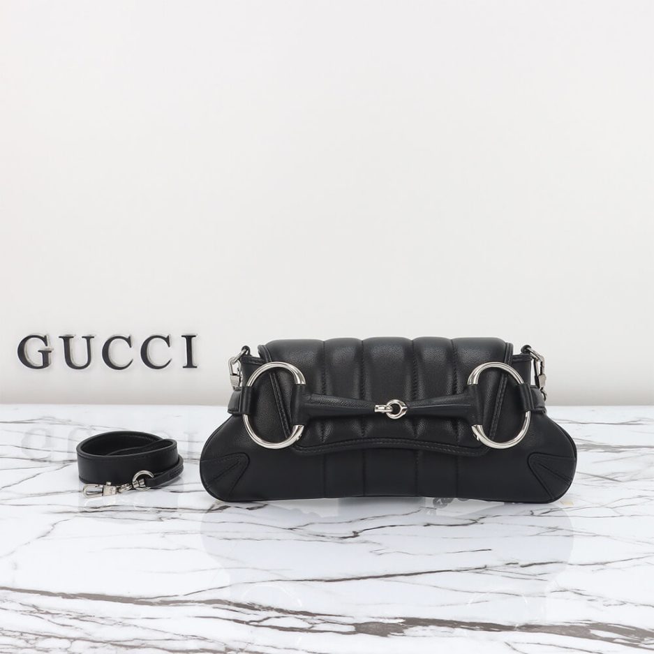 G*u*i horsebit chain small shoulder bag
