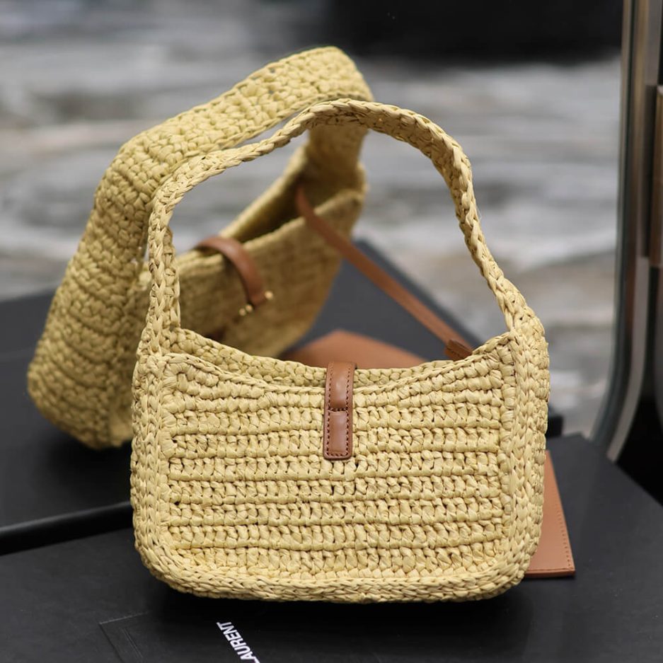 YSL LE 5 A 7 MINI IN RAFFIA(HIGH-END GRADE)