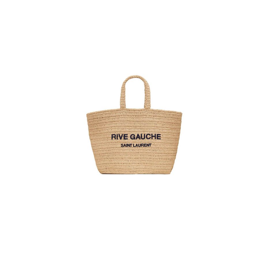 YSL RIVE GAUCHE TOTE IN RAFFIA(HIGH-END GRADE)