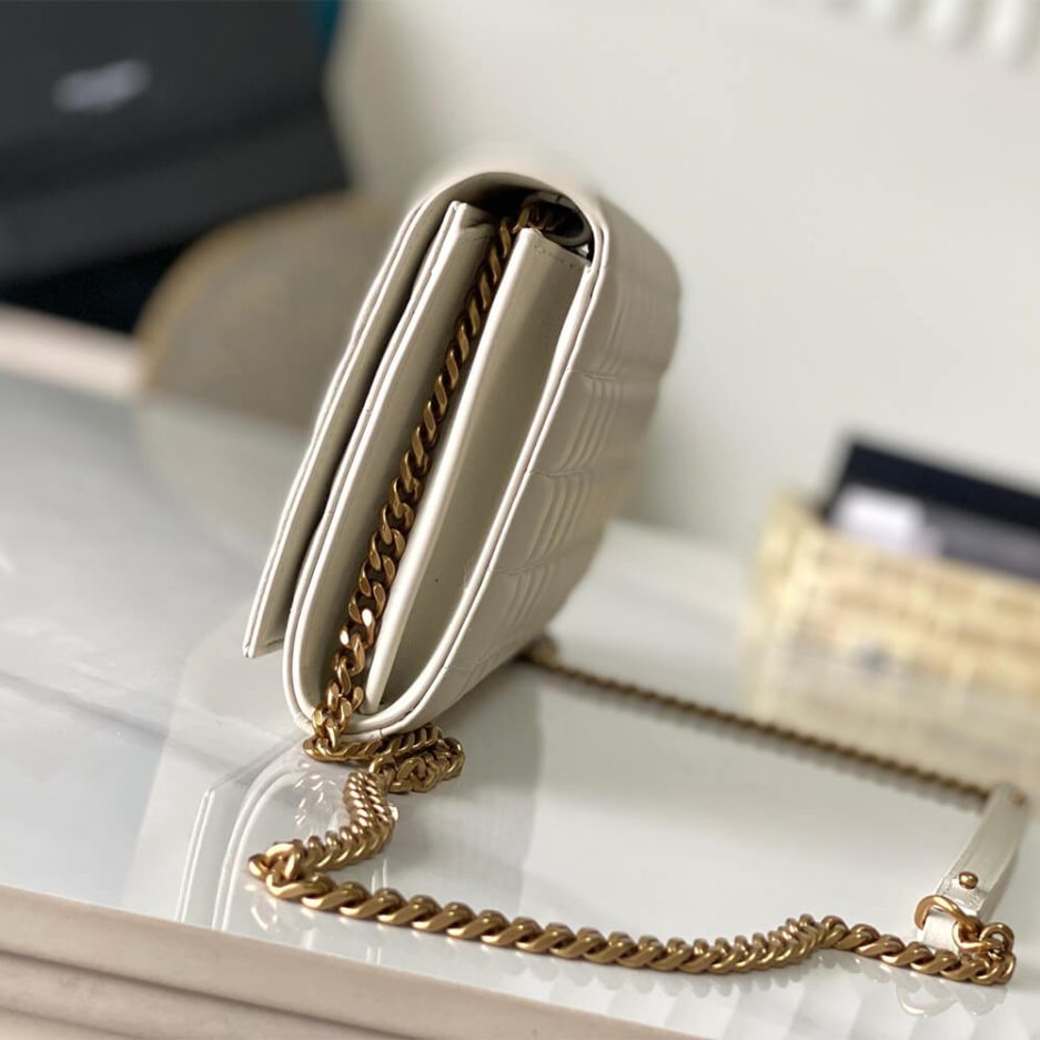 YSL LAMBSKIN CASSANDRE CHAIN WALLET